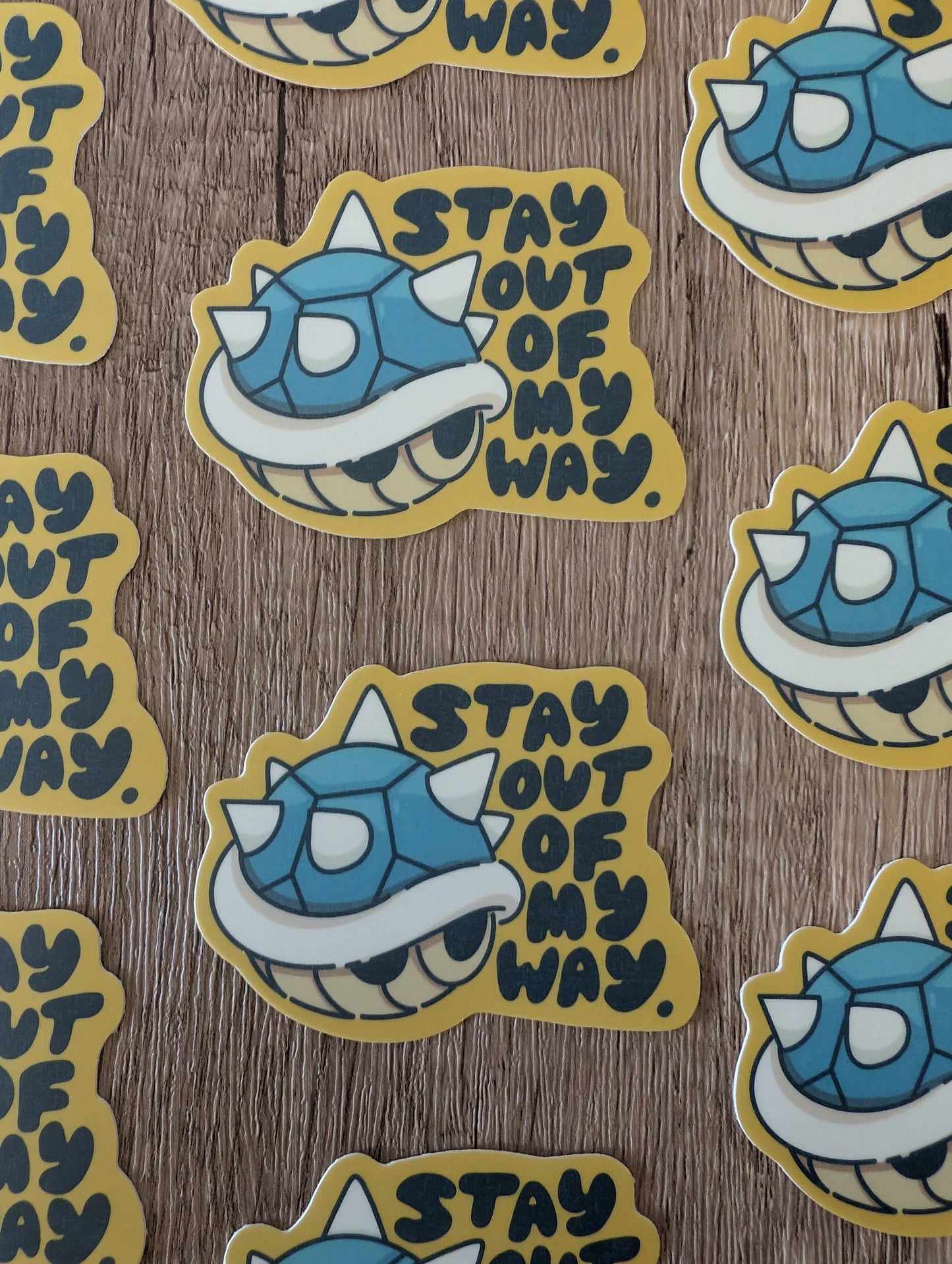 Stay Out of My Way - Cute Mario Nintendo Game Vinyl Sticker