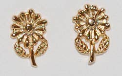 Daisy Earring Gold Natural History