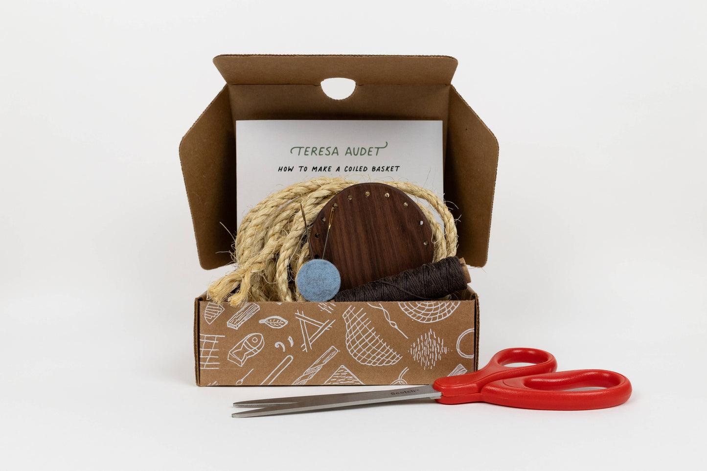 Basket Making Kits: Walnut and sisal