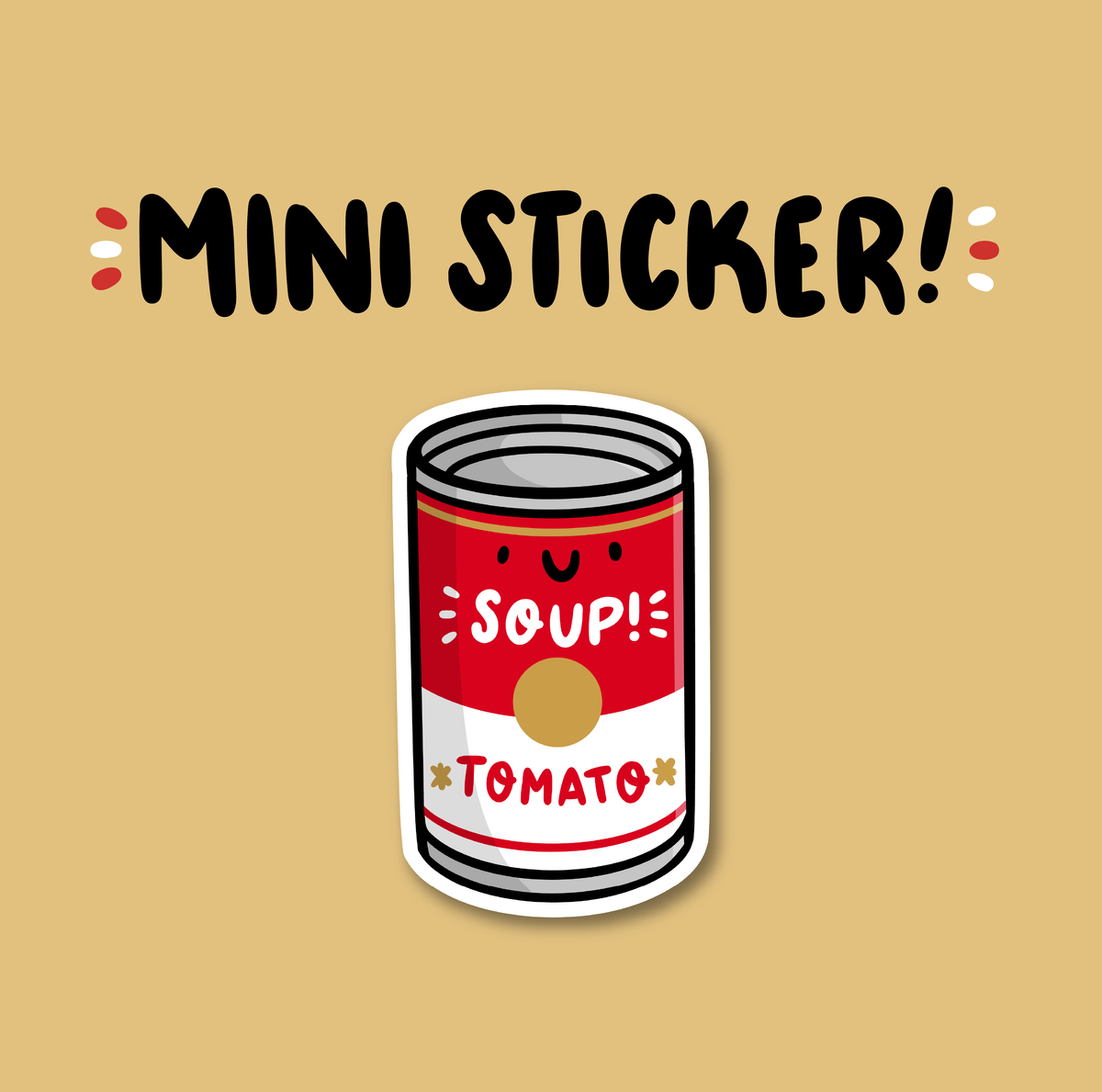 Tomato Soup Mini Sticker