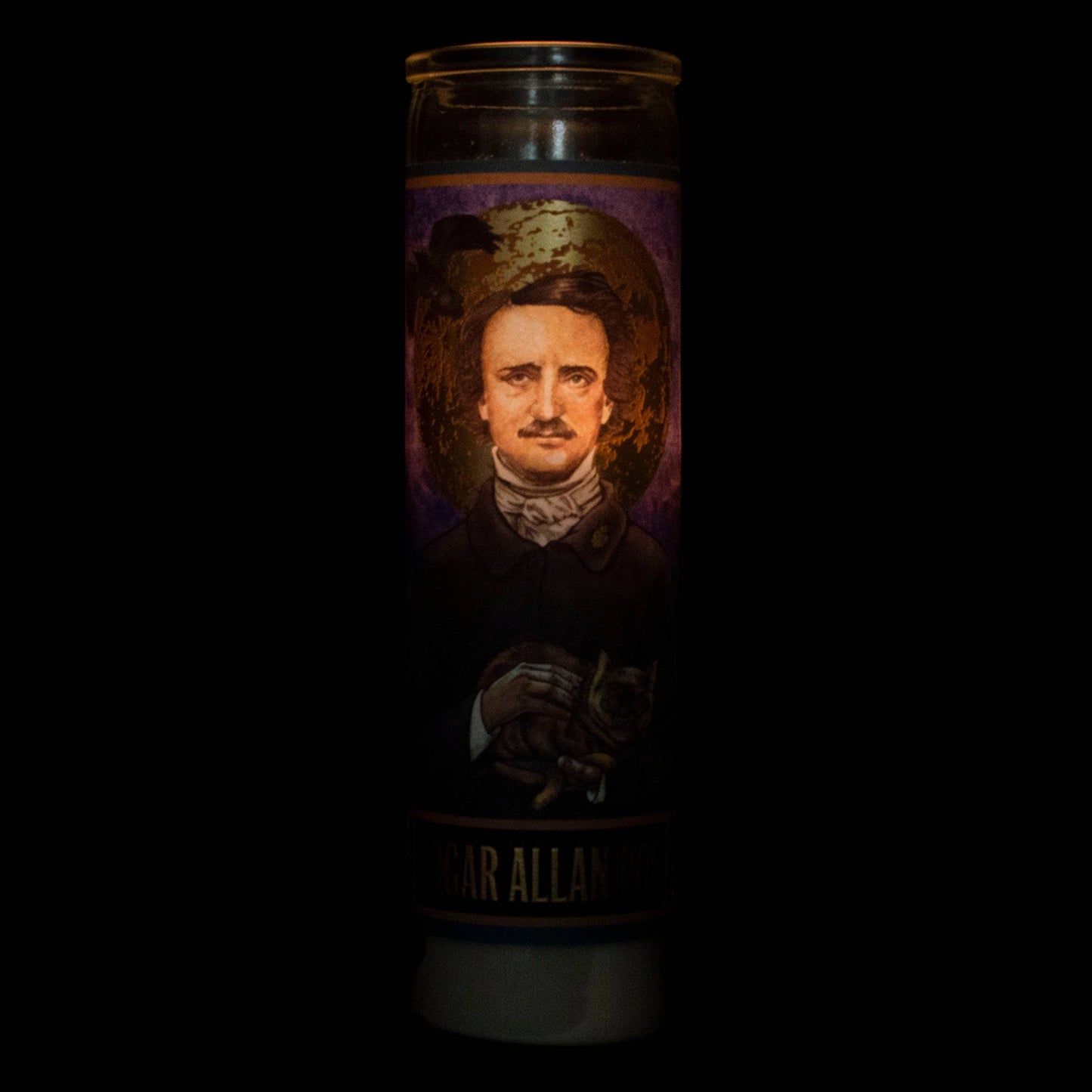 Edgar Allan Poe Secular Saint Candle
