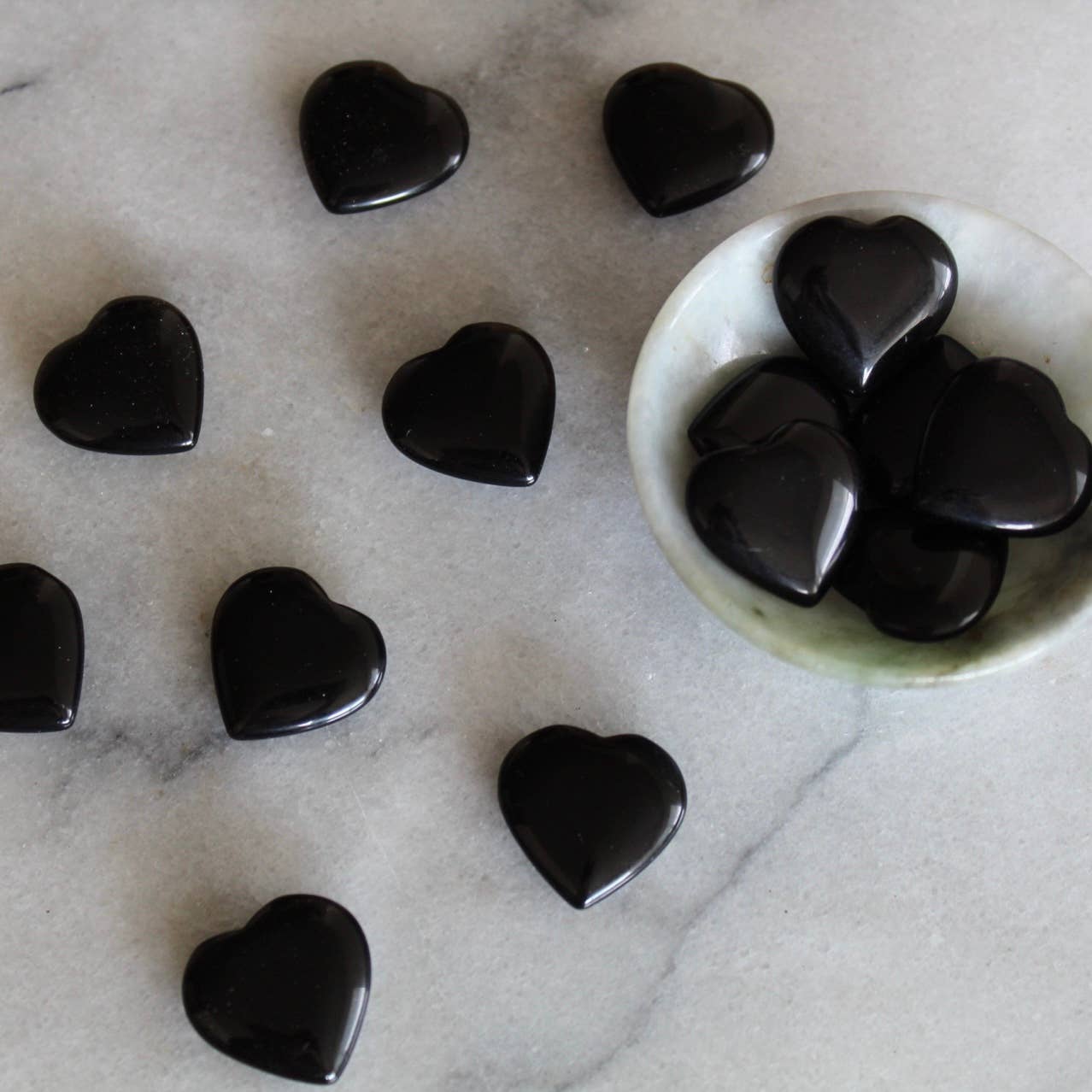 Obsidian 20mm Heart (Crystals & Stones)