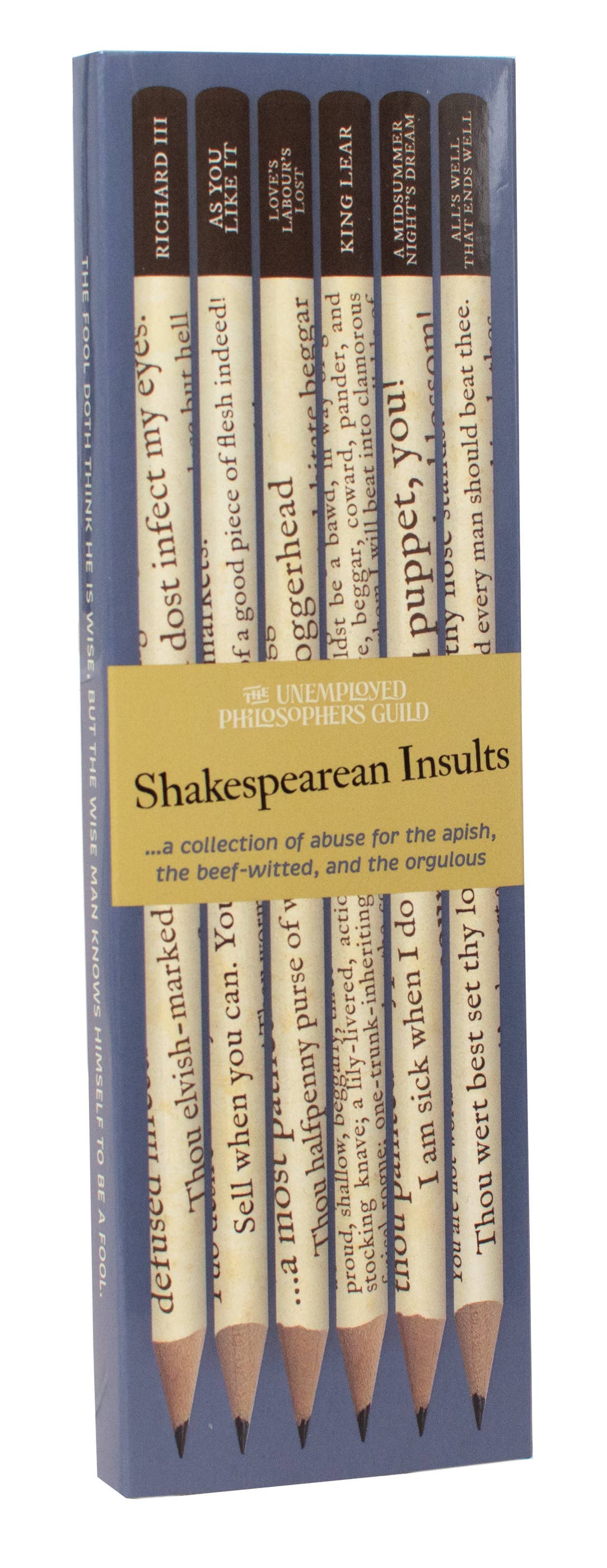 Shakespearean Insults Pencil Set