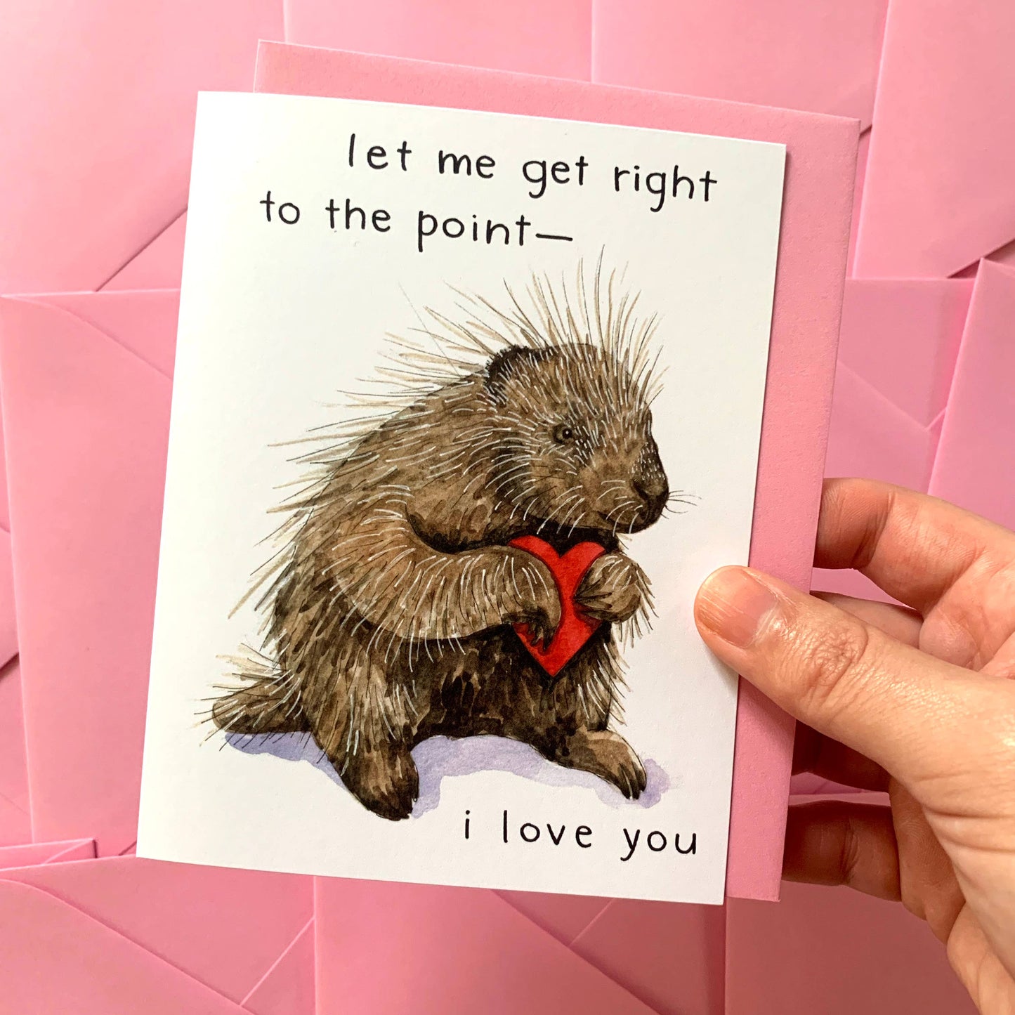 Porcupine Love Card