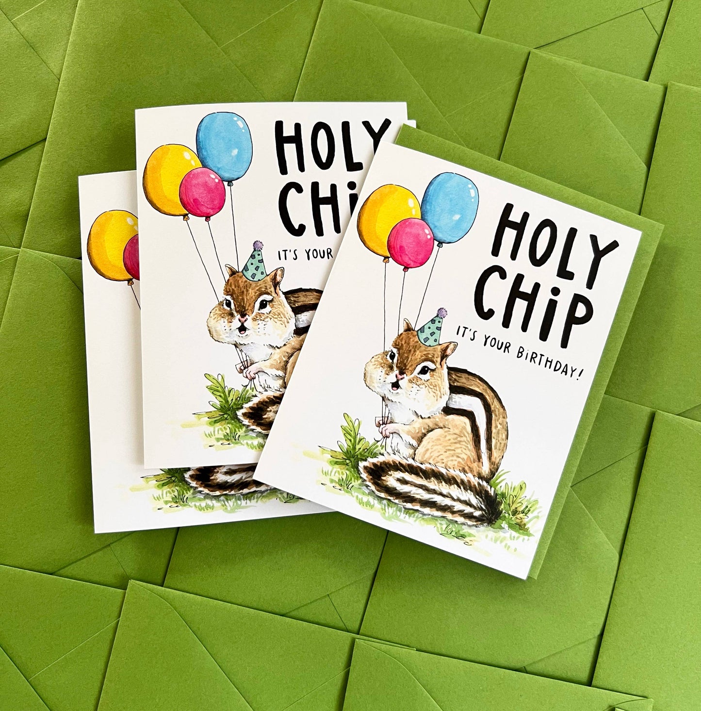 Holy Chip Chipmunk Birthday Card