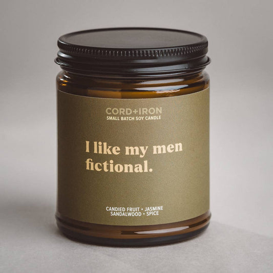 I Like My Men Fictional – Book Lovers Gift Candle