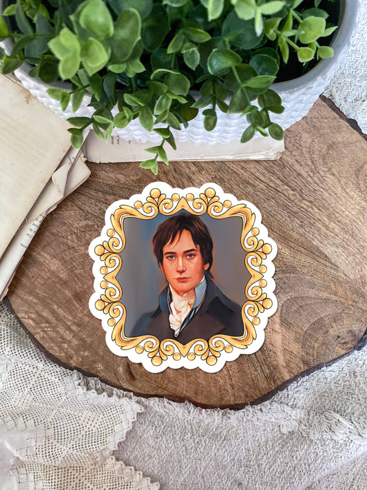Mr. Darcy Portrait Vinyl Sticker