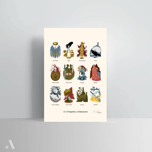 Tragedies of Shakespeare / Poster Art Print