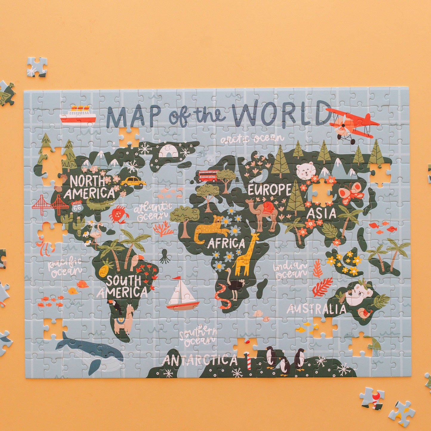 Map of the World - 300 Piece Jigsaw Puzzle