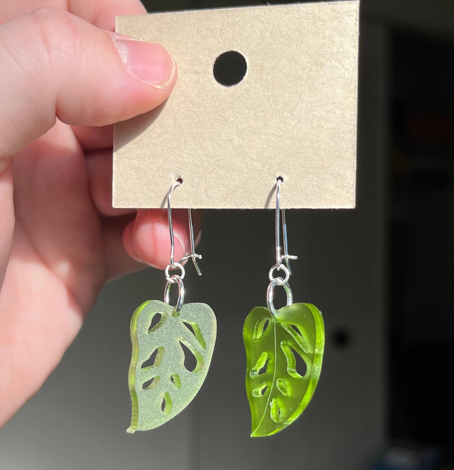 Monstera Earrings