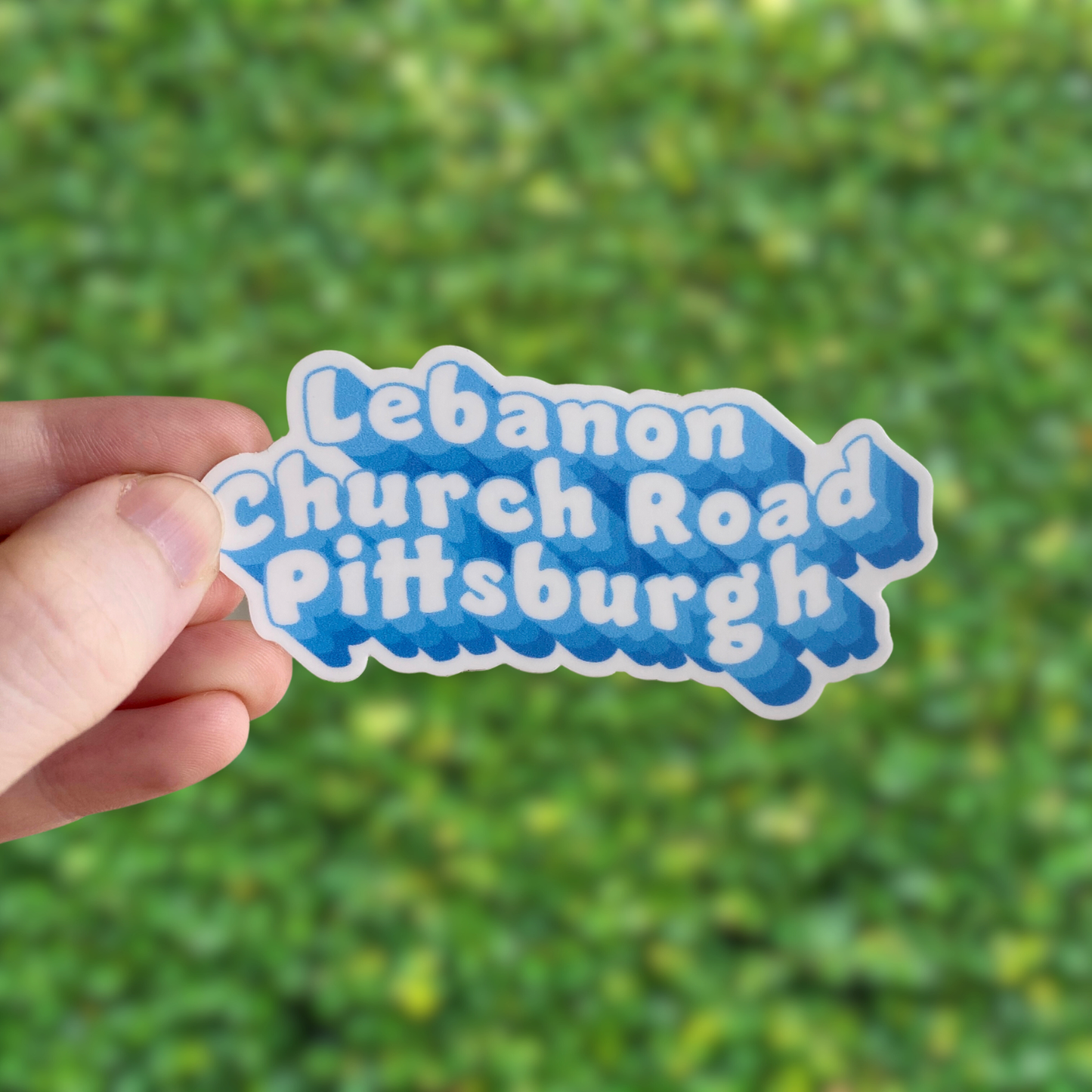 Lebanon Church Road Pittsburgh Sticker