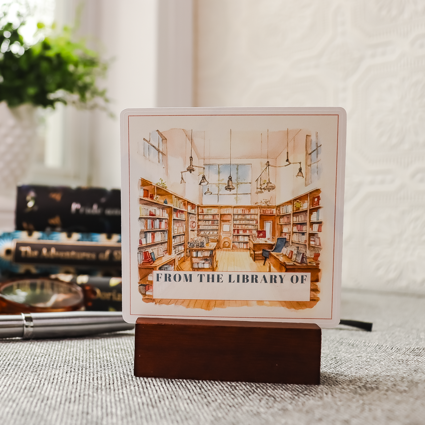 Library Bookplate Stickers - Set of 5 or 10