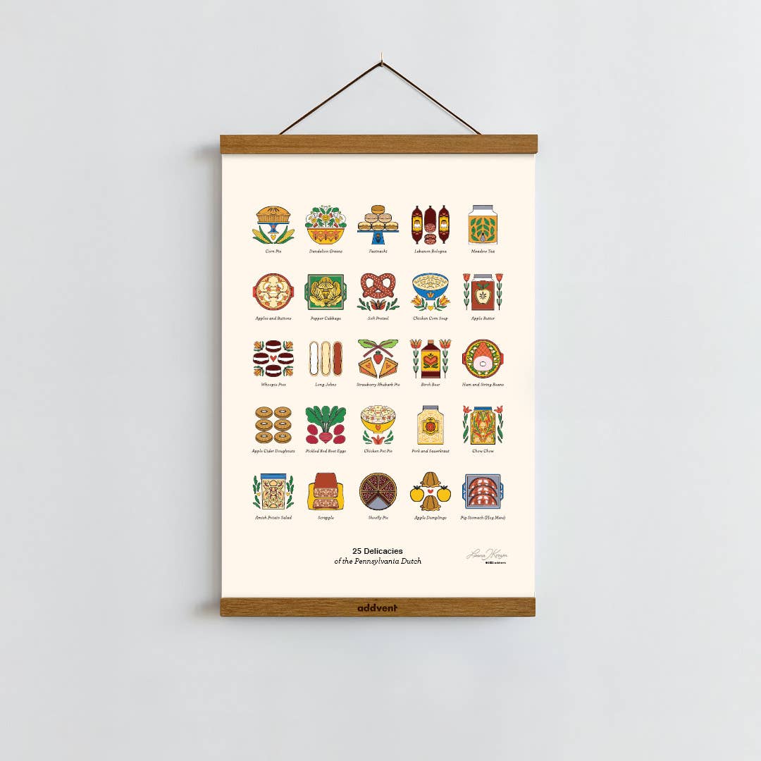 Pennsylvania Dutch Foods / Poster Art Print