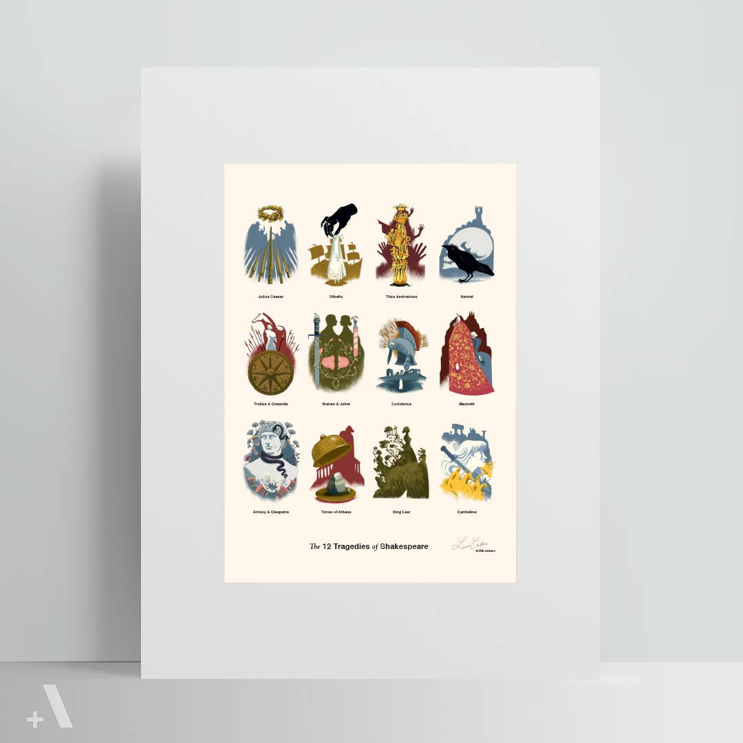 Tragedies of Shakespeare / Poster Art Print