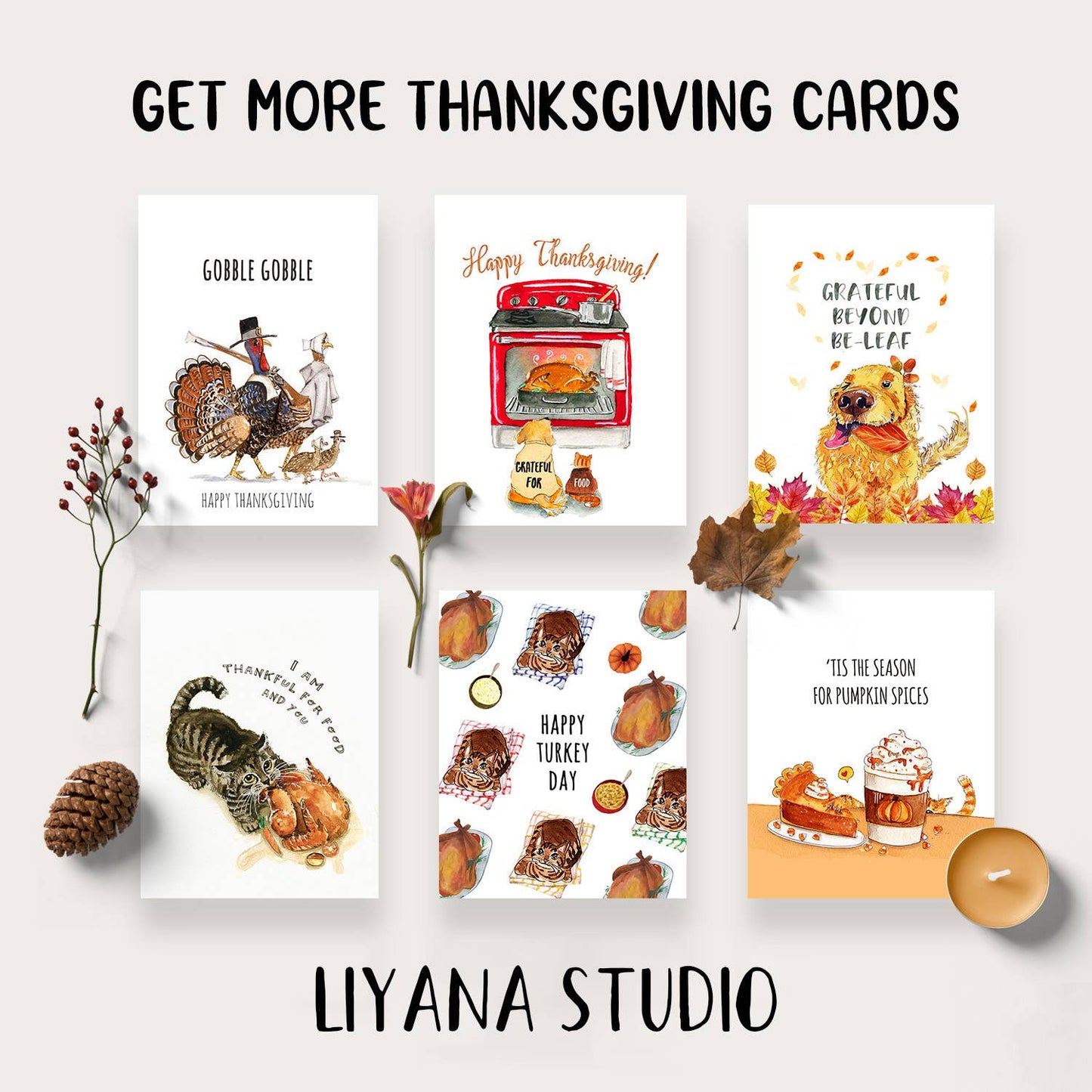 Squirrels Fest Pumpkin - Funny Halloween Card