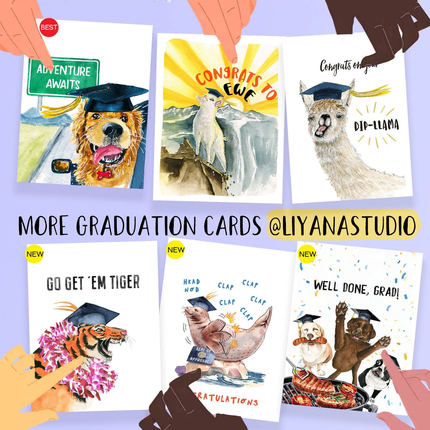 Smug Goat Grad - Funny Graduation Card