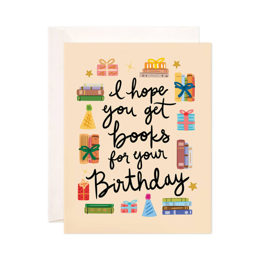 Books for Bday Greeting Card