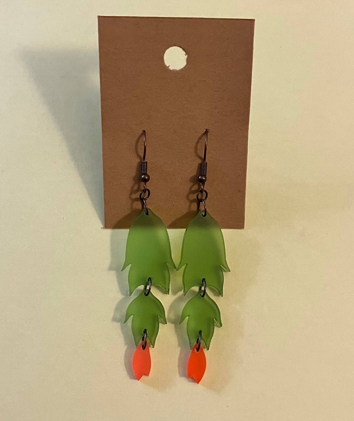 Christmas Cactus Earrings