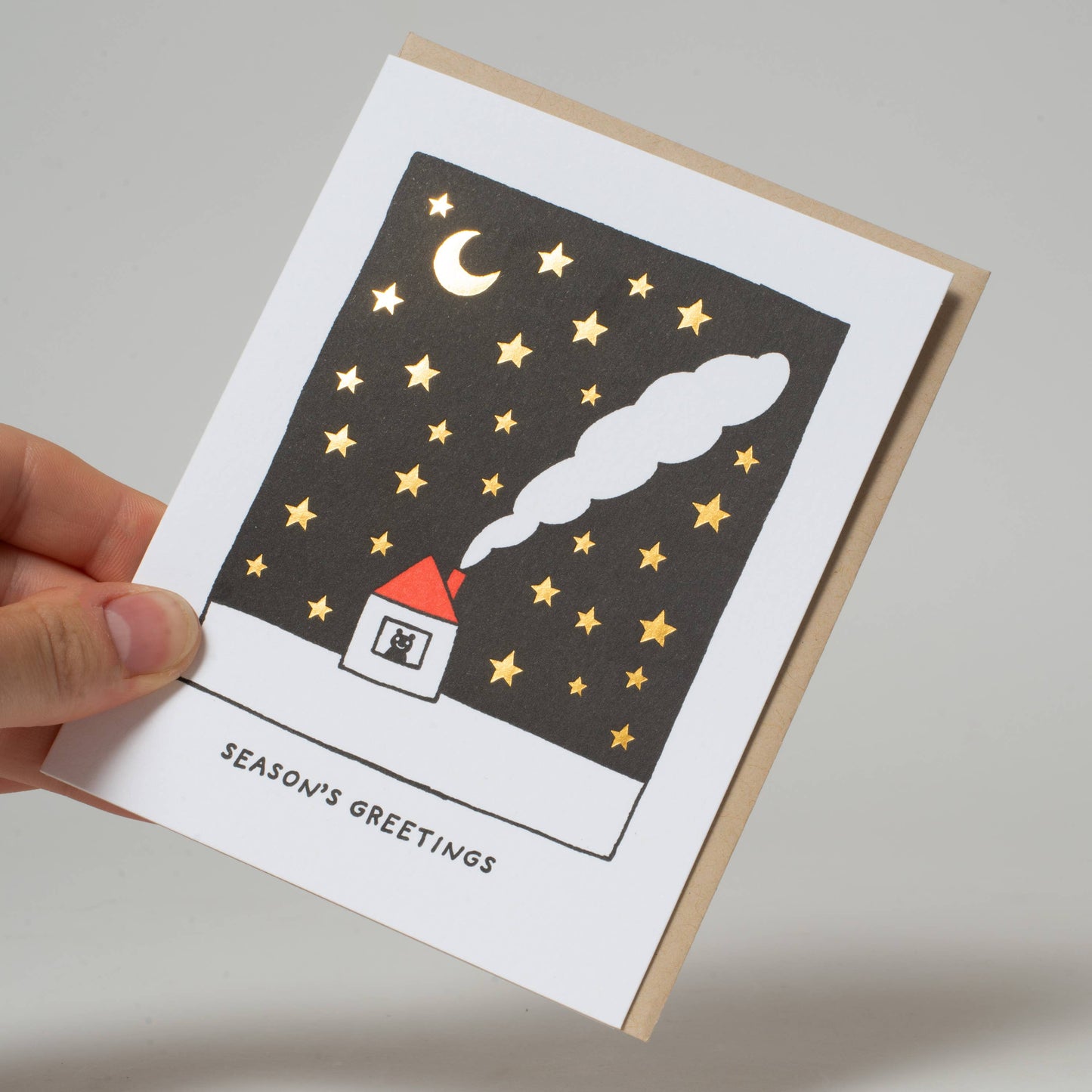 Starry Night Letterpress Card by Fugu Fugu
