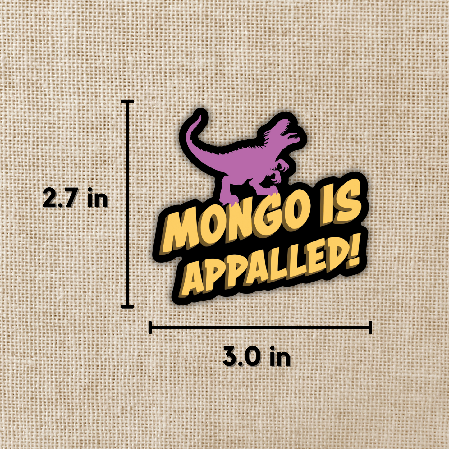Mongo Is Appalled Sticker