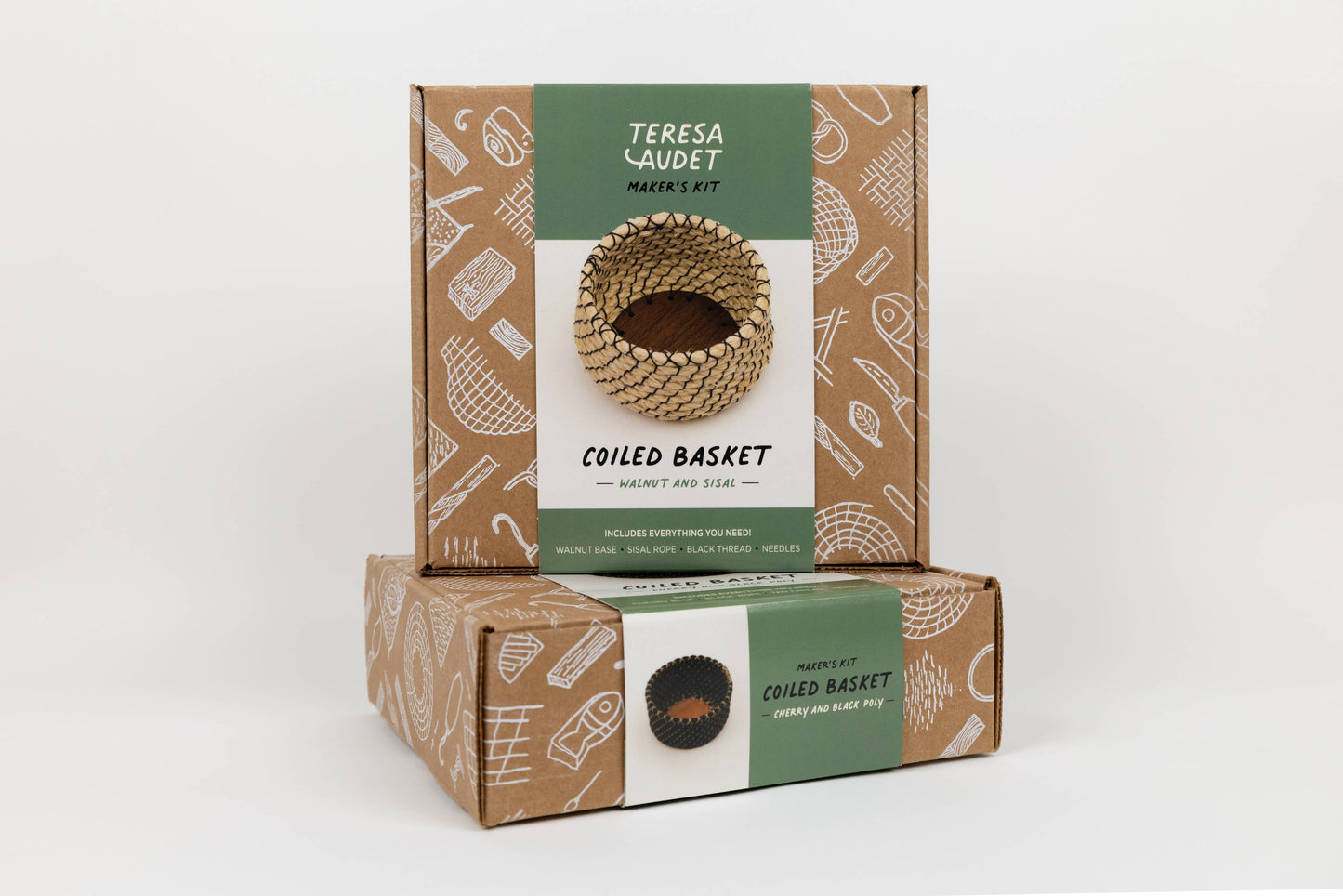 Basket Making Kits: Walnut and sisal