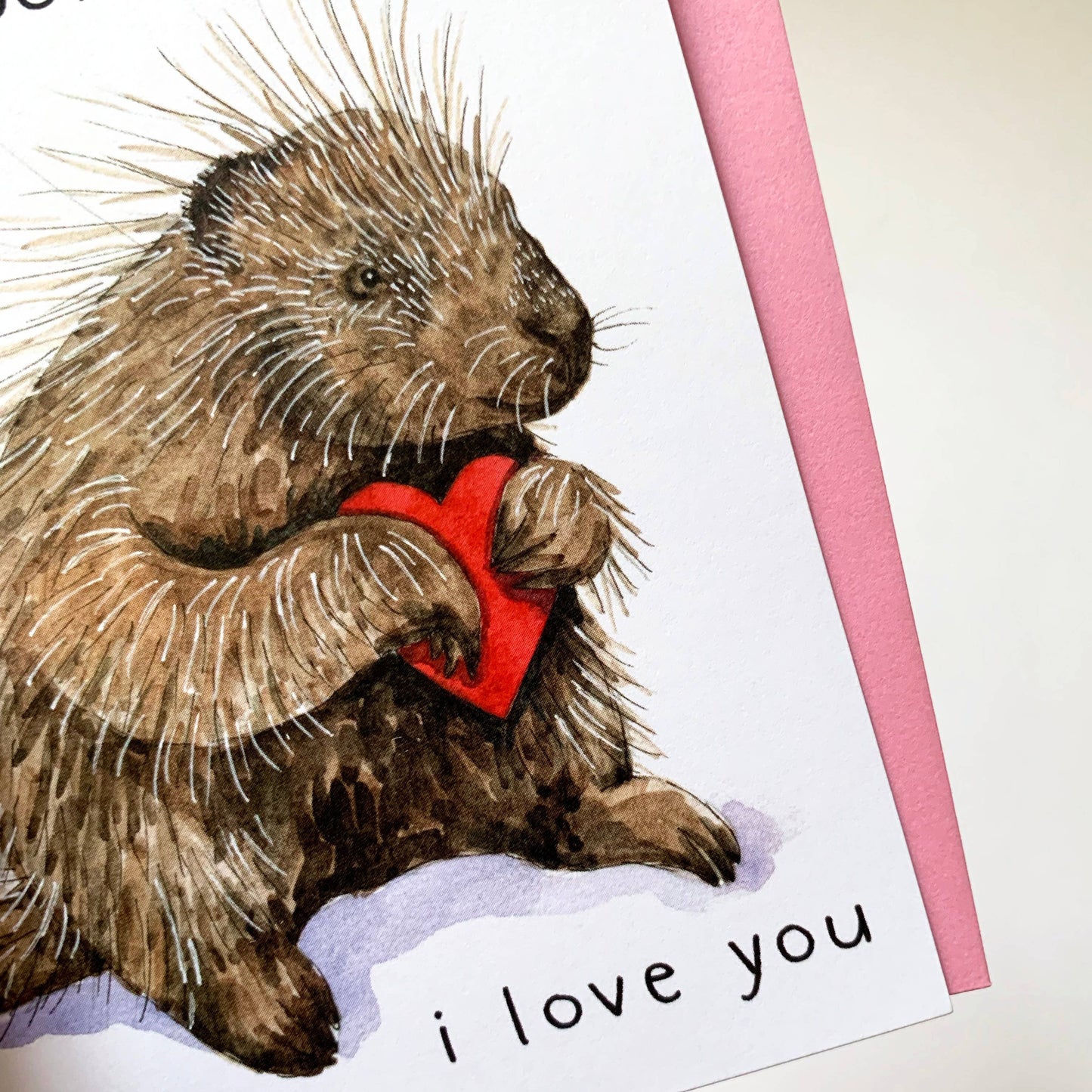 Porcupine Love Card