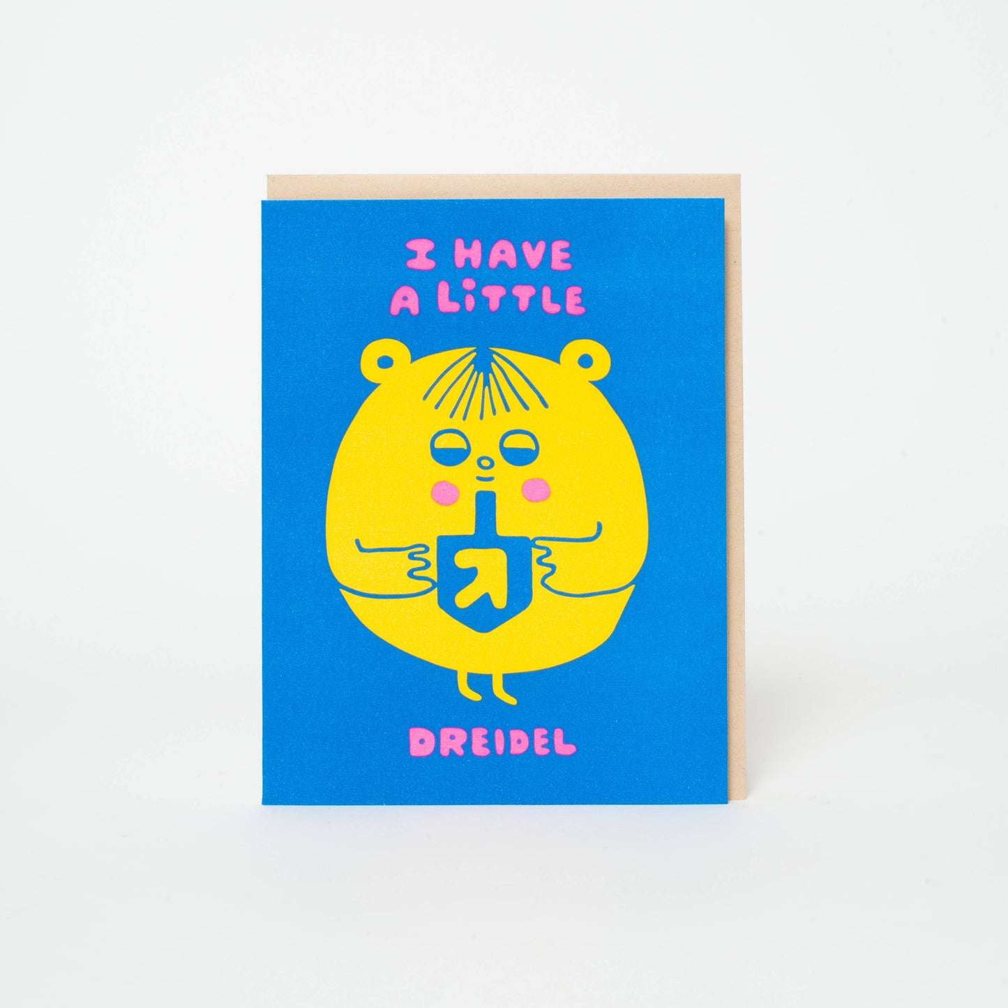 Little Dreidel Friend Letterpress Card by Suzy Ultman