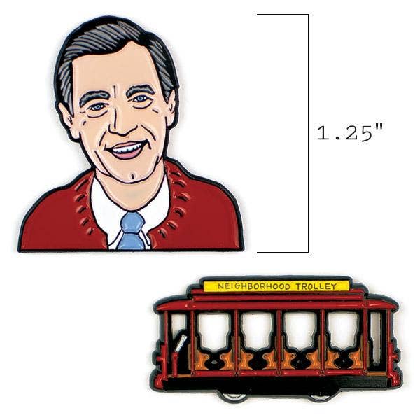 Mister Rogers and Trolley Pins