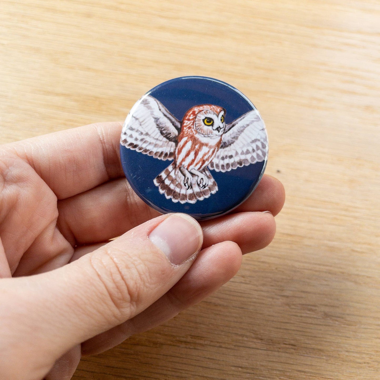 Owls 1.75" round magnets