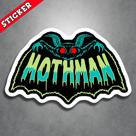 Mothman Sticker Harbringer of Doom Cryptid Monster Horror