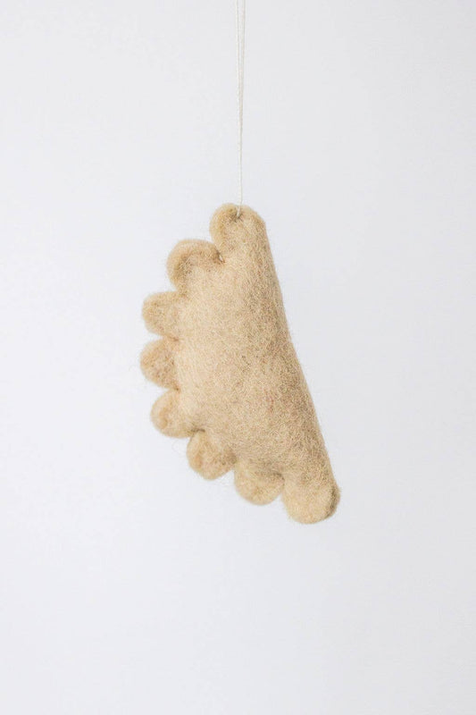 Handmade Dumpling / Pierogi Felt Ornament