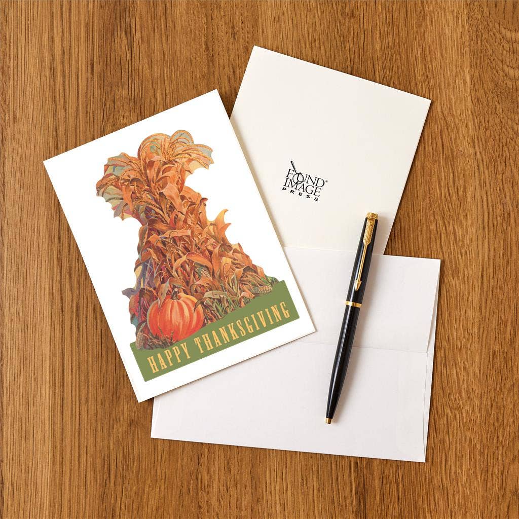 Greeting Card TD-93 Bundle of Corn Stalks
