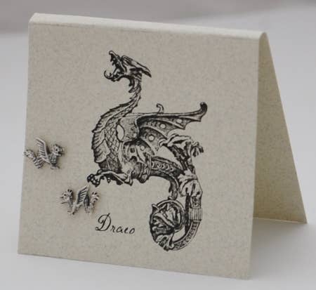 Dragon Earrings - sterling silver Natural History