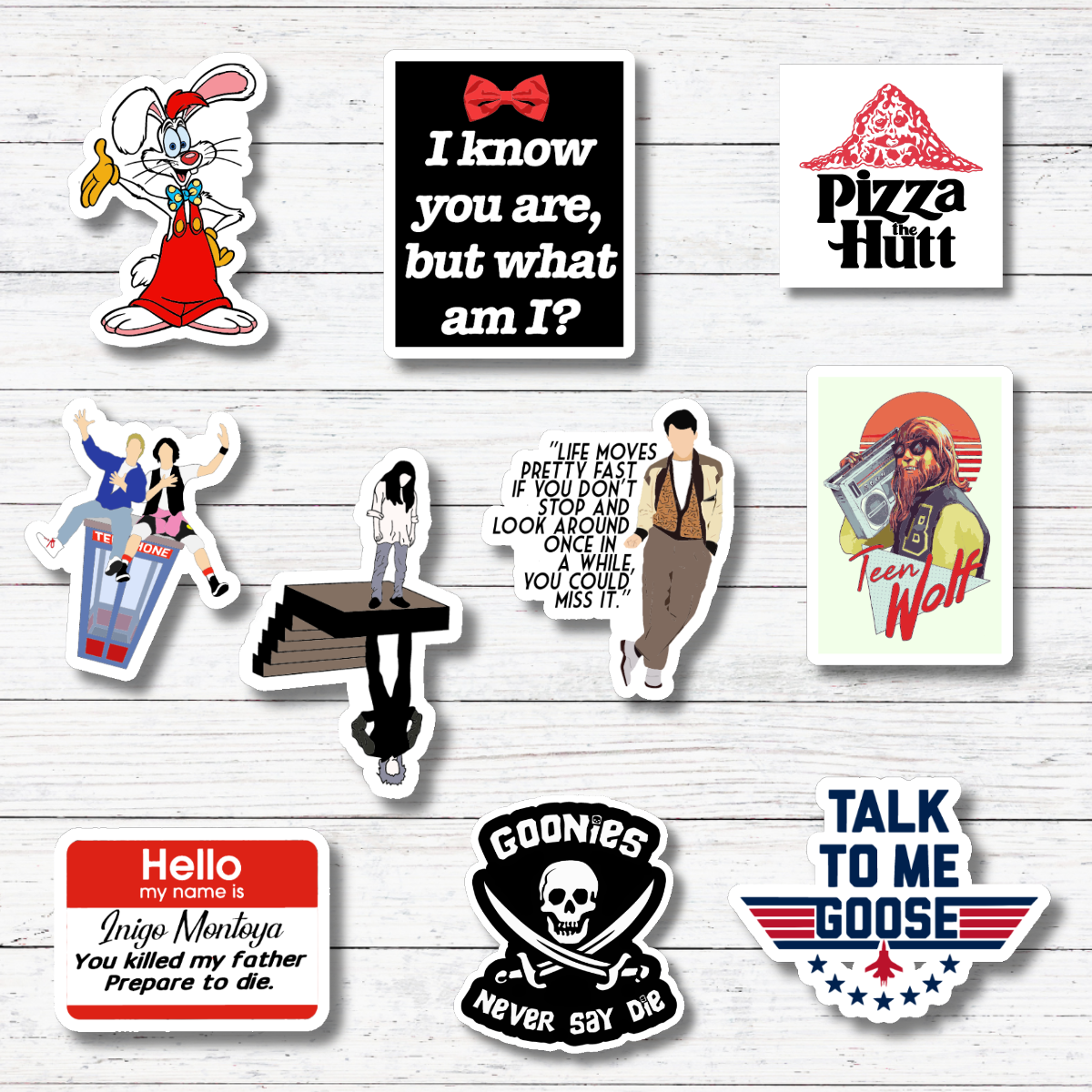 Inigo-80s Movie Stickers/Magnet