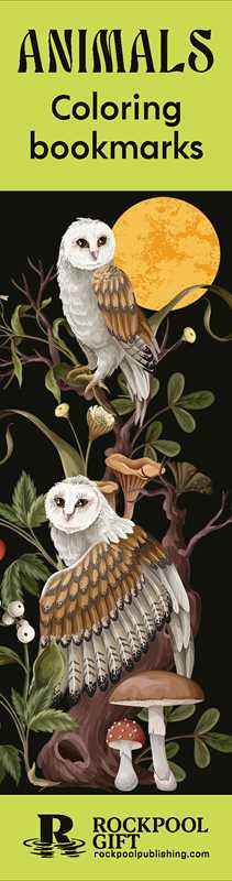Animals Coloring Bookmarks by Rockpool  Publishing