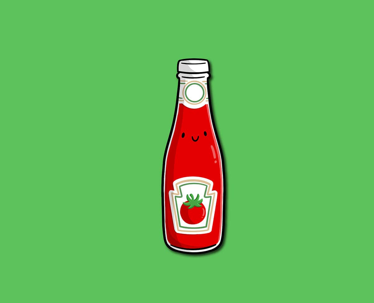 Ketchup Sticker