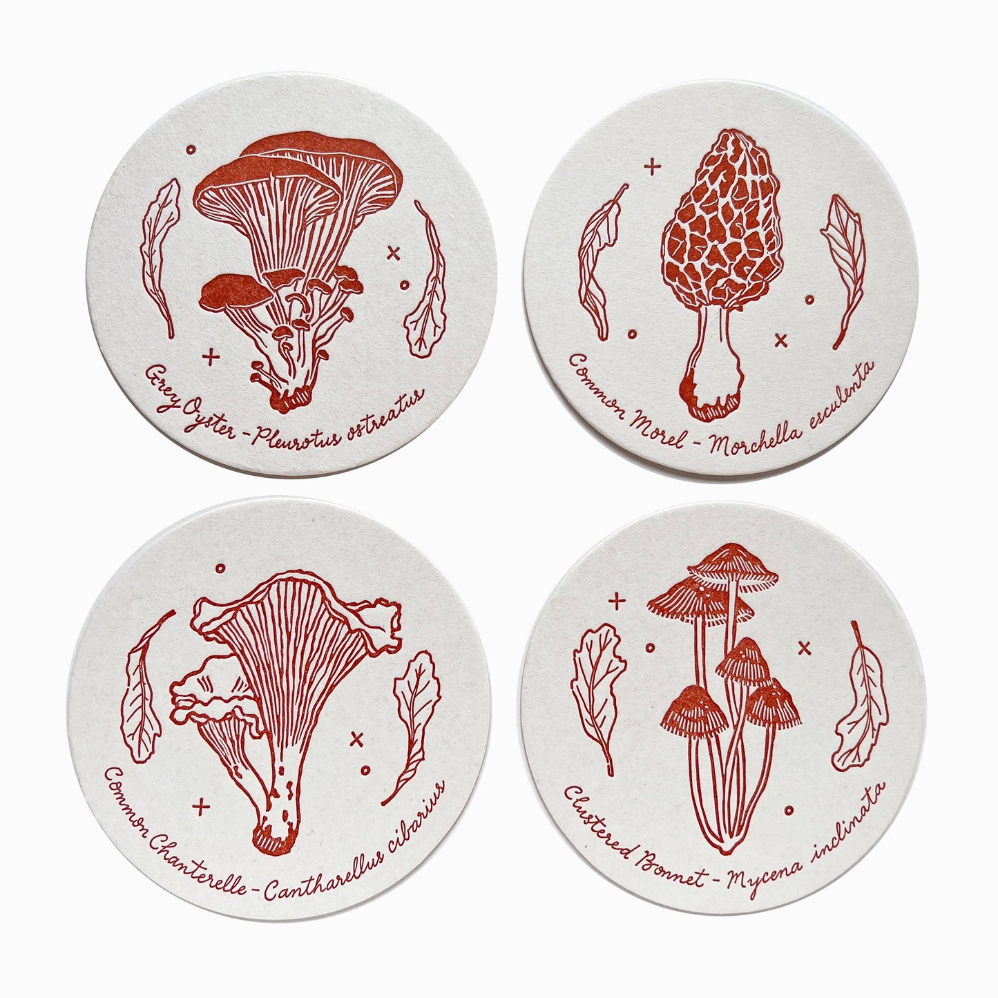 Mushroom coasters set