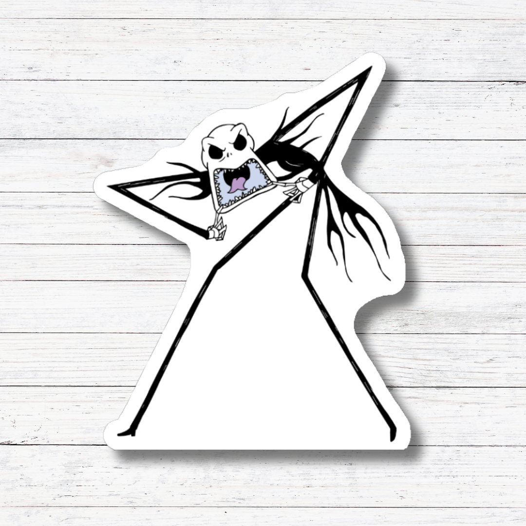 Jack Funny Face- Nightmare Before Christmas Sticker/Magnets