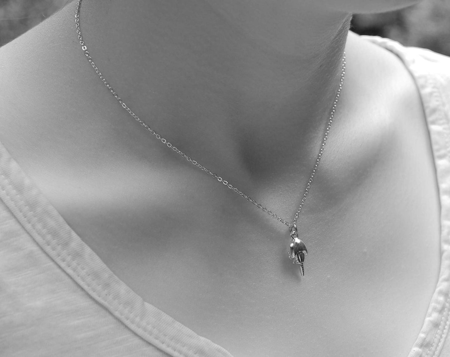 Horseshoe Crab Necklace - gold Natural History
