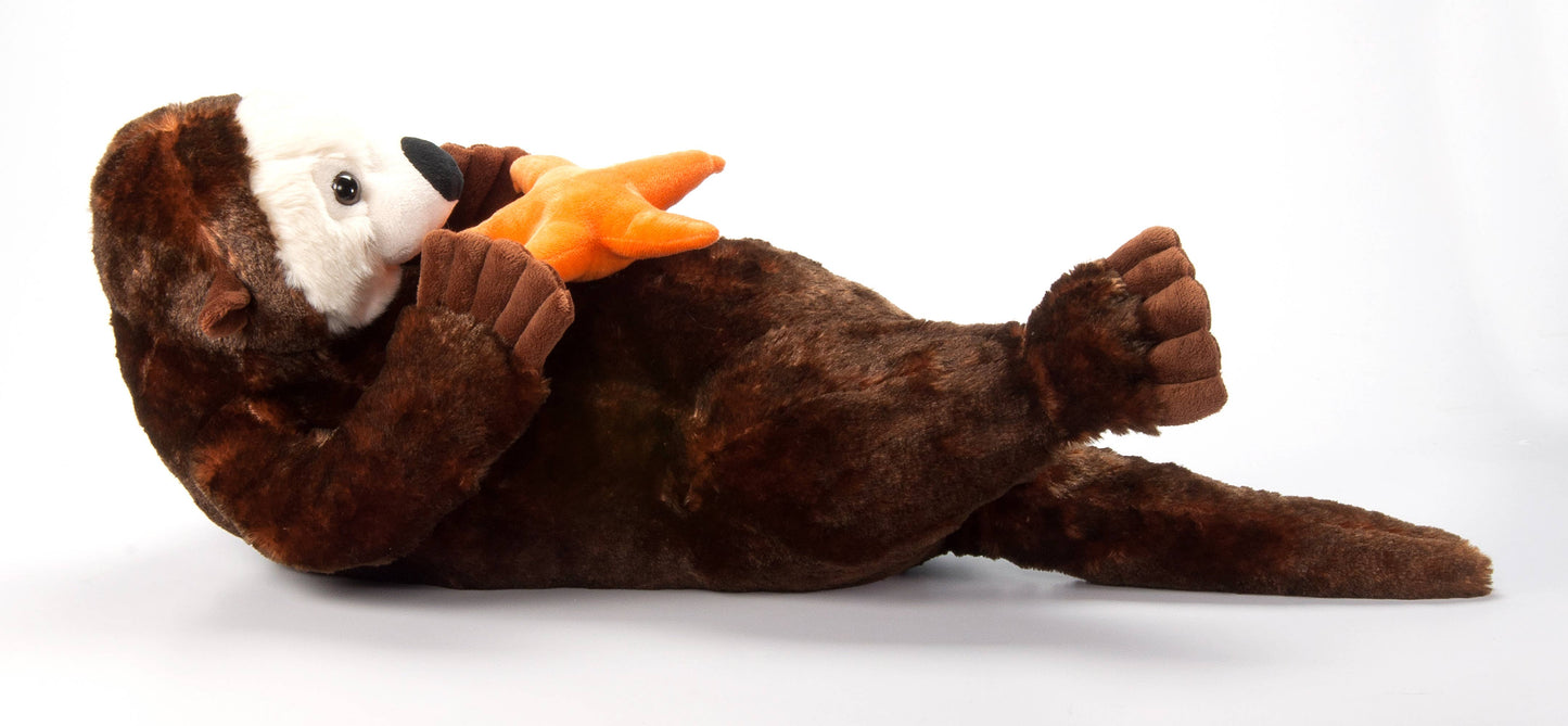 Jumbo Eco-Plush Sea Otter with Starfish – 32"