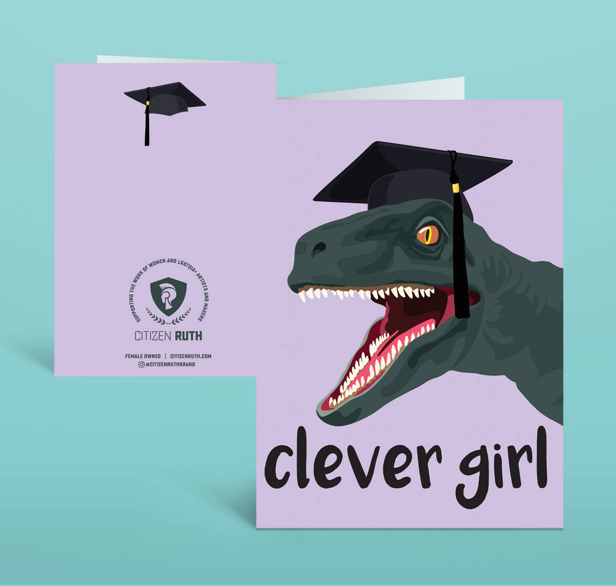 Clever Girl Jurassic Park Graduation card