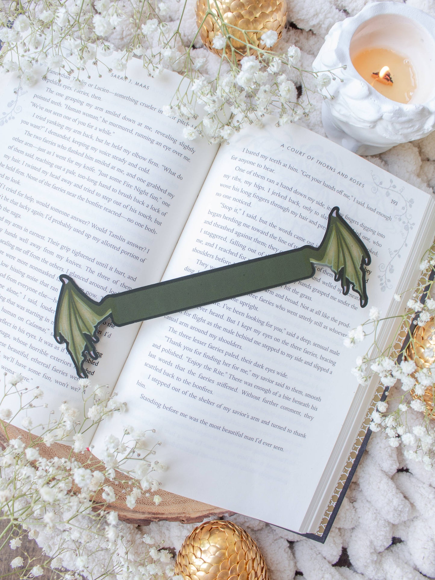 3D Dragon Wings Bookmark | Soft Touch