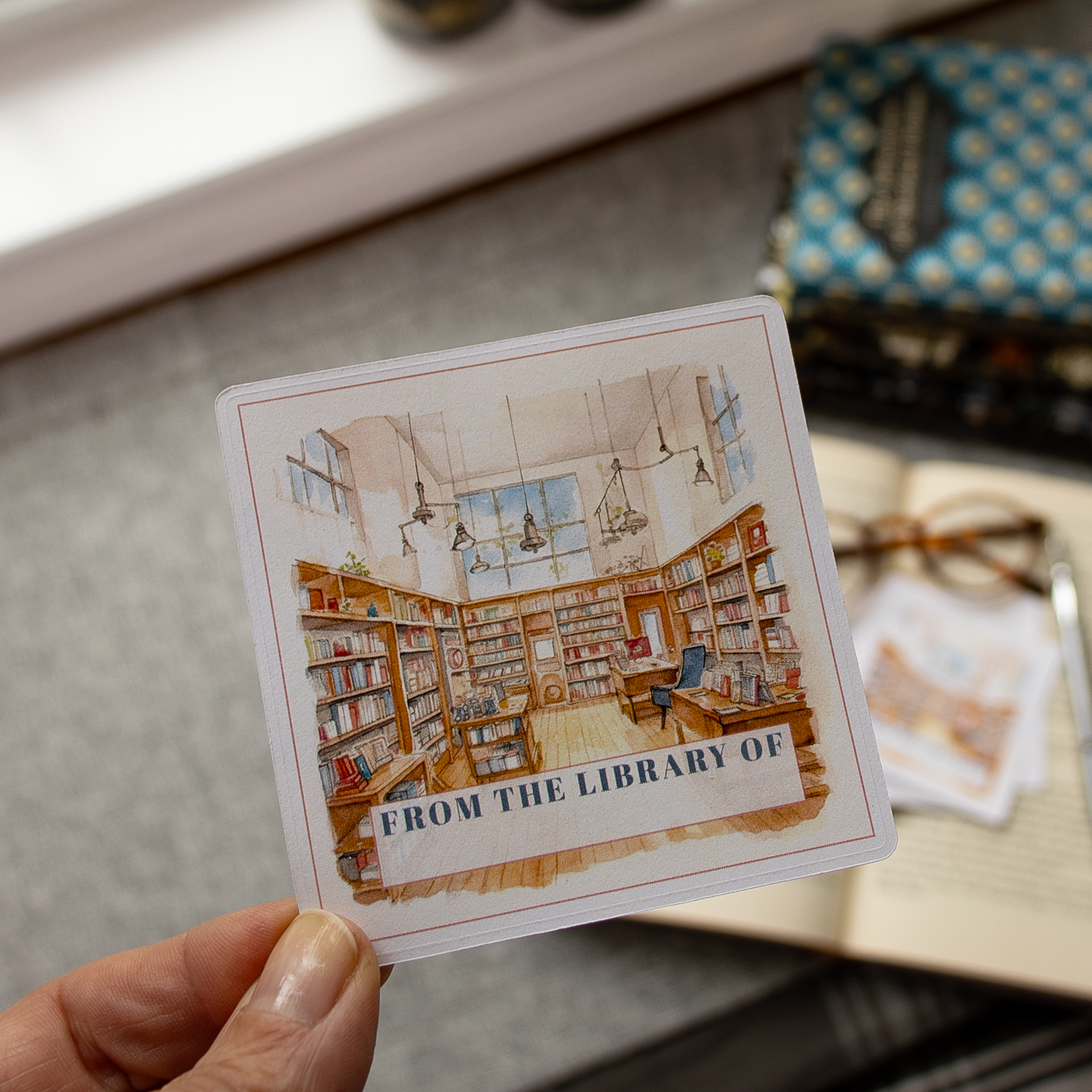 Library Bookplate Stickers - Set of 5 or 10