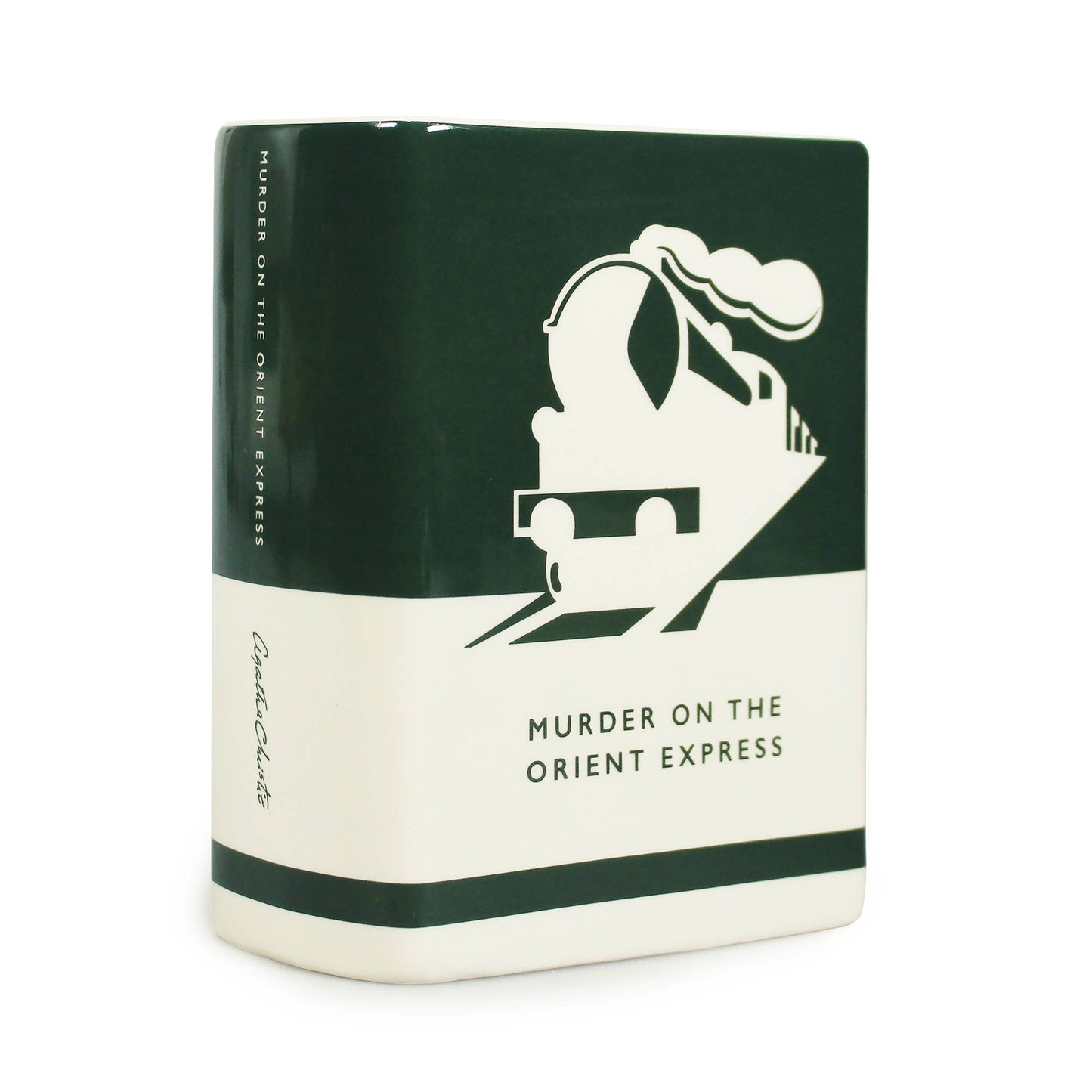 Ceramic Book Vase Agatha Christie Murder on Orient Express