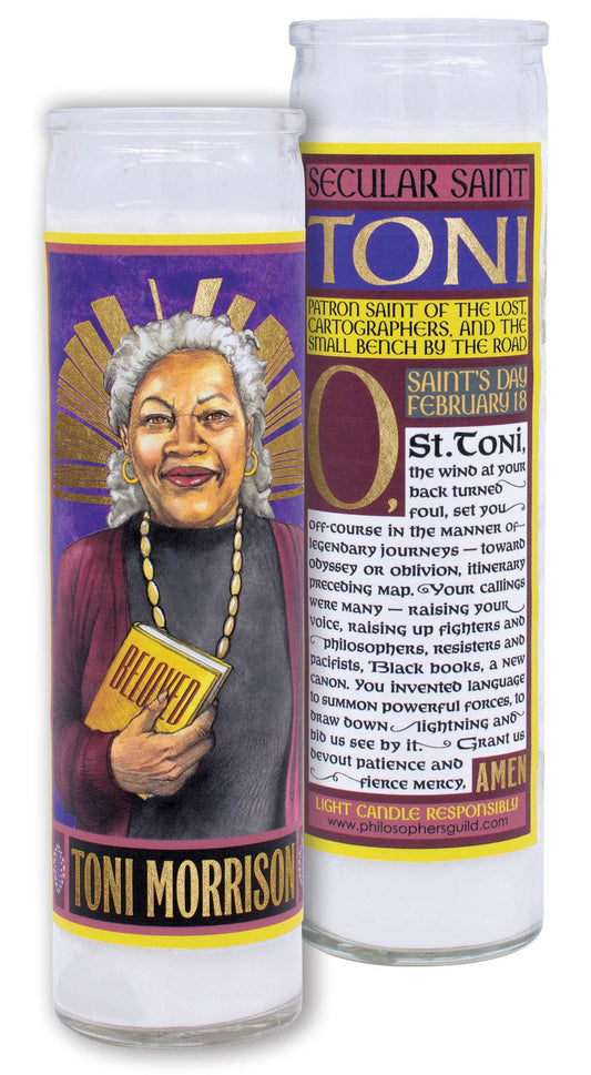 Toni Morrison Secular Saint Candle