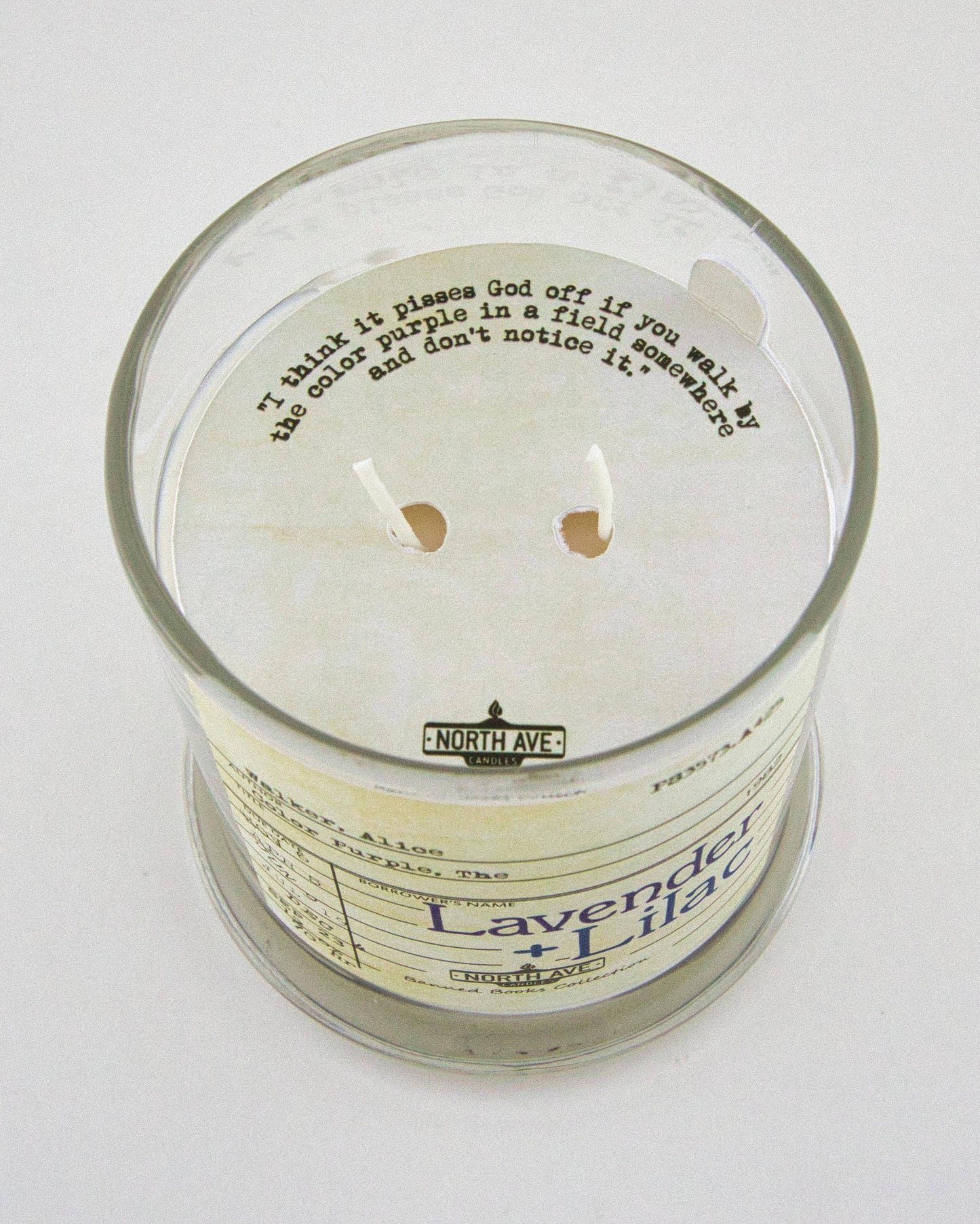 Banned Book Candle / The Color Purple