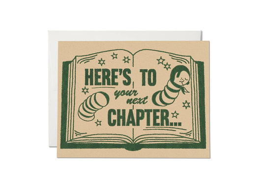 Next Chapter congratulations greeting card