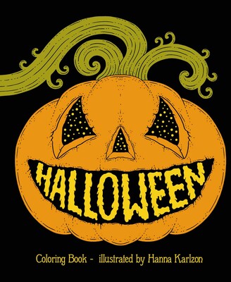 Halloween: Hardcover Adult Coloring Book Illustrated by Hanna Karlzon