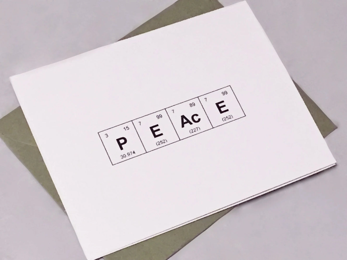 “PEAcE" Chemistry Holiday Card