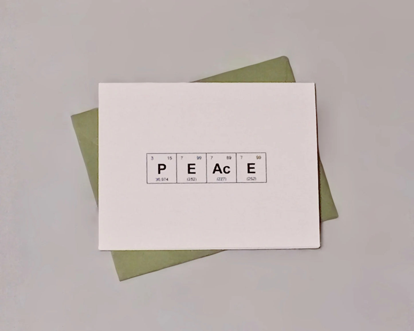 “PEAcE" Chemistry Holiday Card